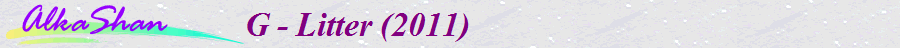 G - Litter (2011)                       