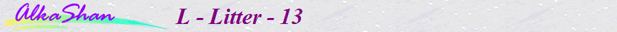 L - Litter - 13                         