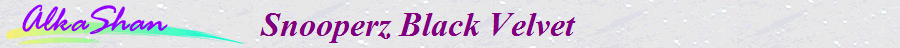 Snooperz Black Velvet        